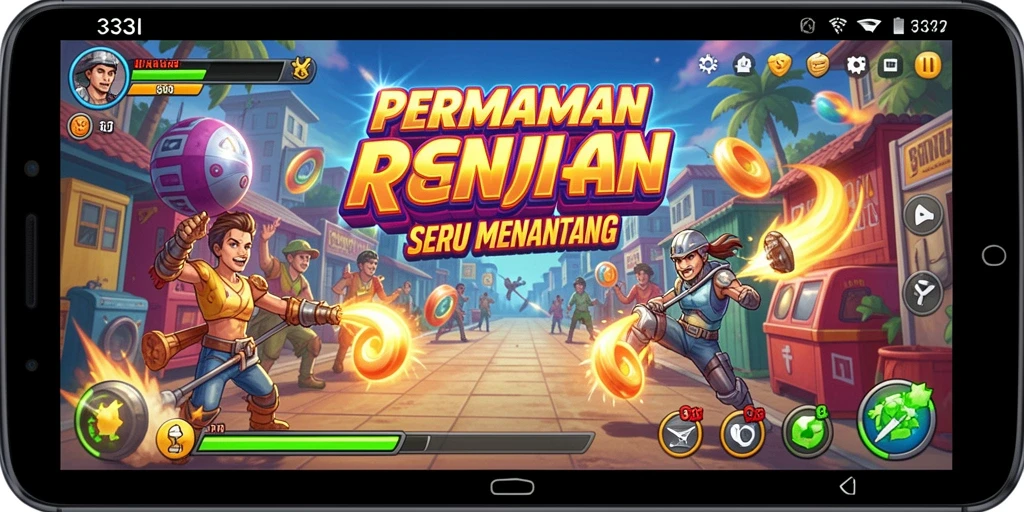 Tampilan gameplay menarik dan penuh aksi di 333I.