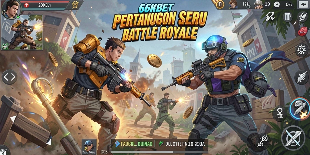Tampilan gameplay seru di 66KBET dengan aksi pertarungan yang intens.