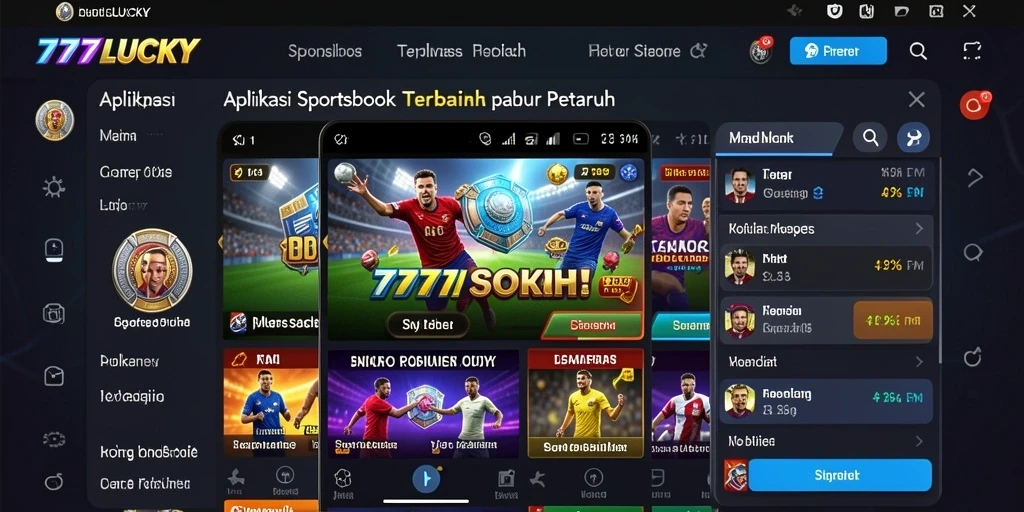 Tampilan menarik dari gameplay Sportsbook di 777LUCKY.