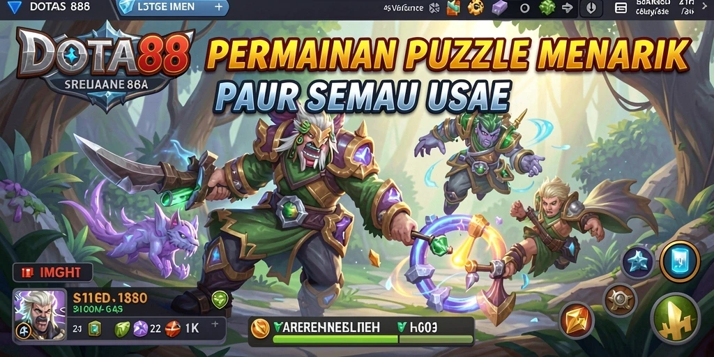 Tangkapan layar DOTA88 menampilkan gameplay Puzzle yang menantang dan seru.