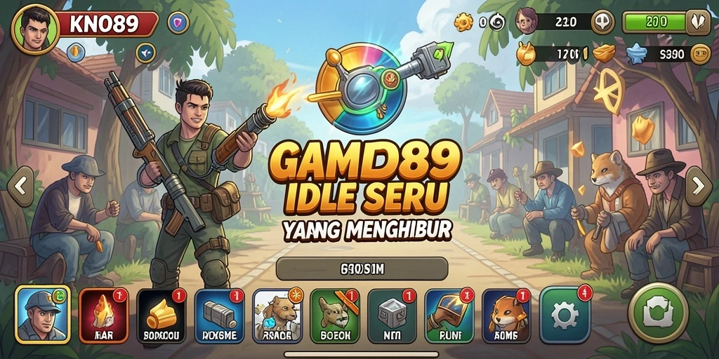 Tampilan gameplay KNO89 dengan fitur idle yang menarik.