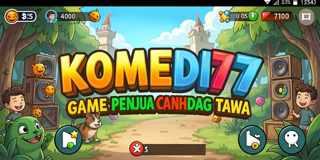 Screenshot utama KOMEDI77 menampilkan aksi gameplay Idle yang menghibur.