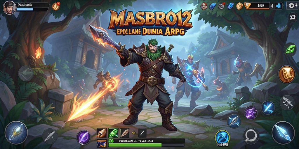 Tampilan gameplay petualangan epik di MASBRO12.