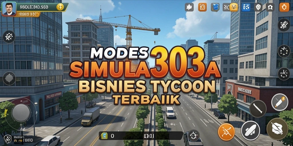 Tampilan gameplay <strong>MODE303</strong> yang menarik dengan elemen Tycoon.