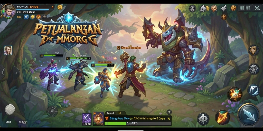 Tampilan gameplay seru dari MPO1221 dalam dunia MMORPG.