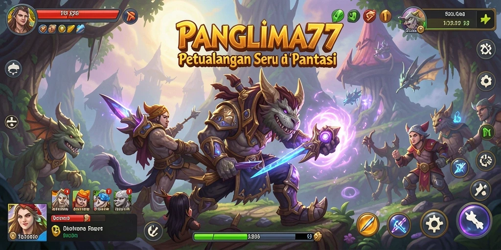 Screenshot gameplay PANGLIMA77 menampilkan aksi petualangan yang mendebarkan.