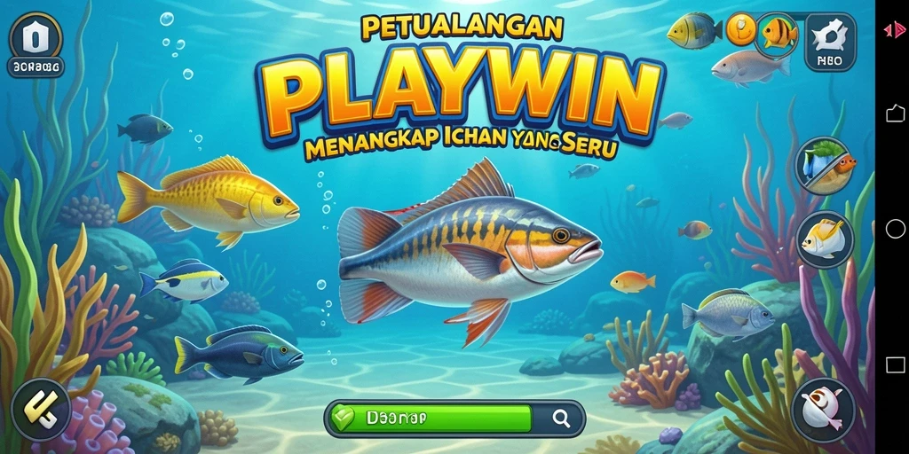 Gameplay seru dengan berbagai jenis ikan untuk ditangkap.