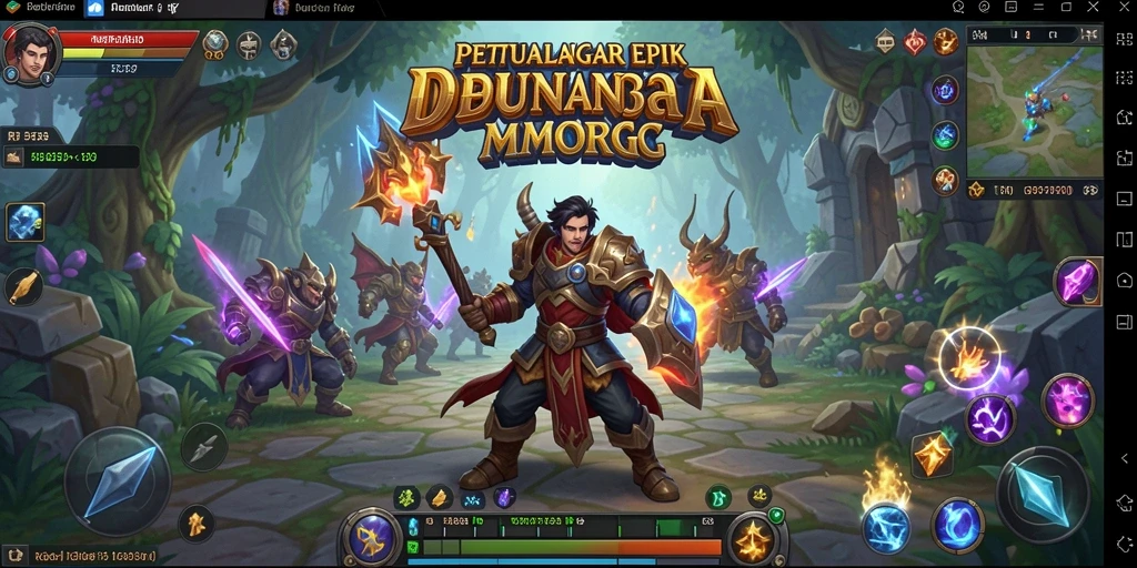 Tampilan gameplay menarik dari RR33 di dunia MMORPG.