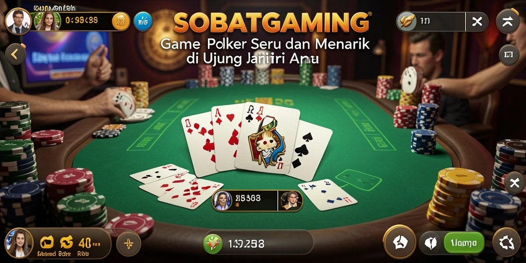 Tampilan gameplay menarik di SOBATGAMING, penuh aksi Poker seru.