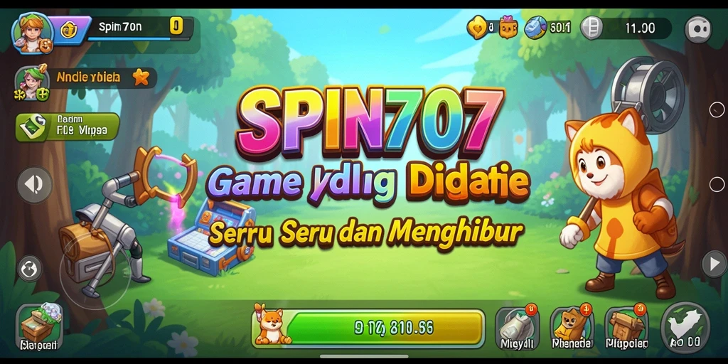 Tangkapan layar SPIN707 menunjukkan karakter yang sedang mengumpulkan sumber daya.