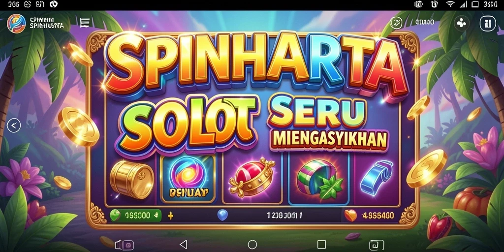 Tampilan menarik dari gameplay <strong>SPINHARTA</strong> dengan efek visual yang memukau.
