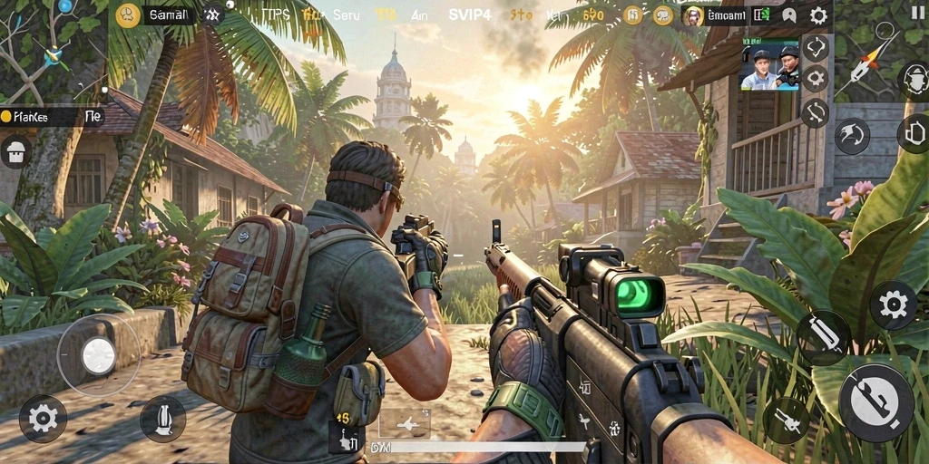 Tampilan gameplay SVIP4 yang menegangkan dan penuh aksi.