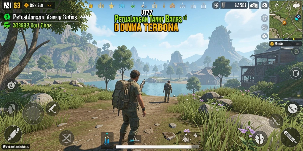 Tampilan menarik gameplay Open World UT77 dengan petualangan yang menawan.